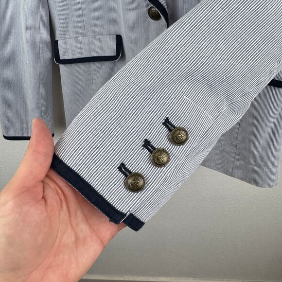 Boden Ellen Seersucker Blazer - Picture 3 of 6